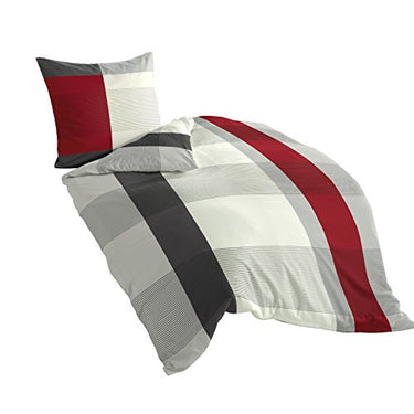 Bierbaum Bettwäsche 4643, Mako-Satin, Designed in Germany, ozean 15, 135x200 + 80x80 cm im Sale